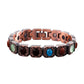 Pulsera de Piedra Magnética con Acabado de Cobre Antiguo