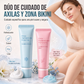✨ Crema Depilatoria Dual para Axilas y Zona Bikini | Efecto Hielo Calmante, Extractos Naturales, Niacinamida Aclarante, Ralentiza Crecimiento del Vello