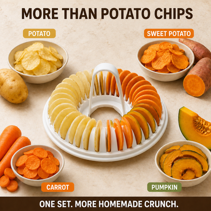 Máquina para Chips de Patata al Microondas con Cortadora y Bowl