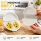 🍳 Omeletera y cocedor de huevos 2 en 1 para microondas