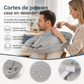 Capa de corte de pelo transpirable talla mediana gris para adultos y bata de salón para teñir el pelo inodora