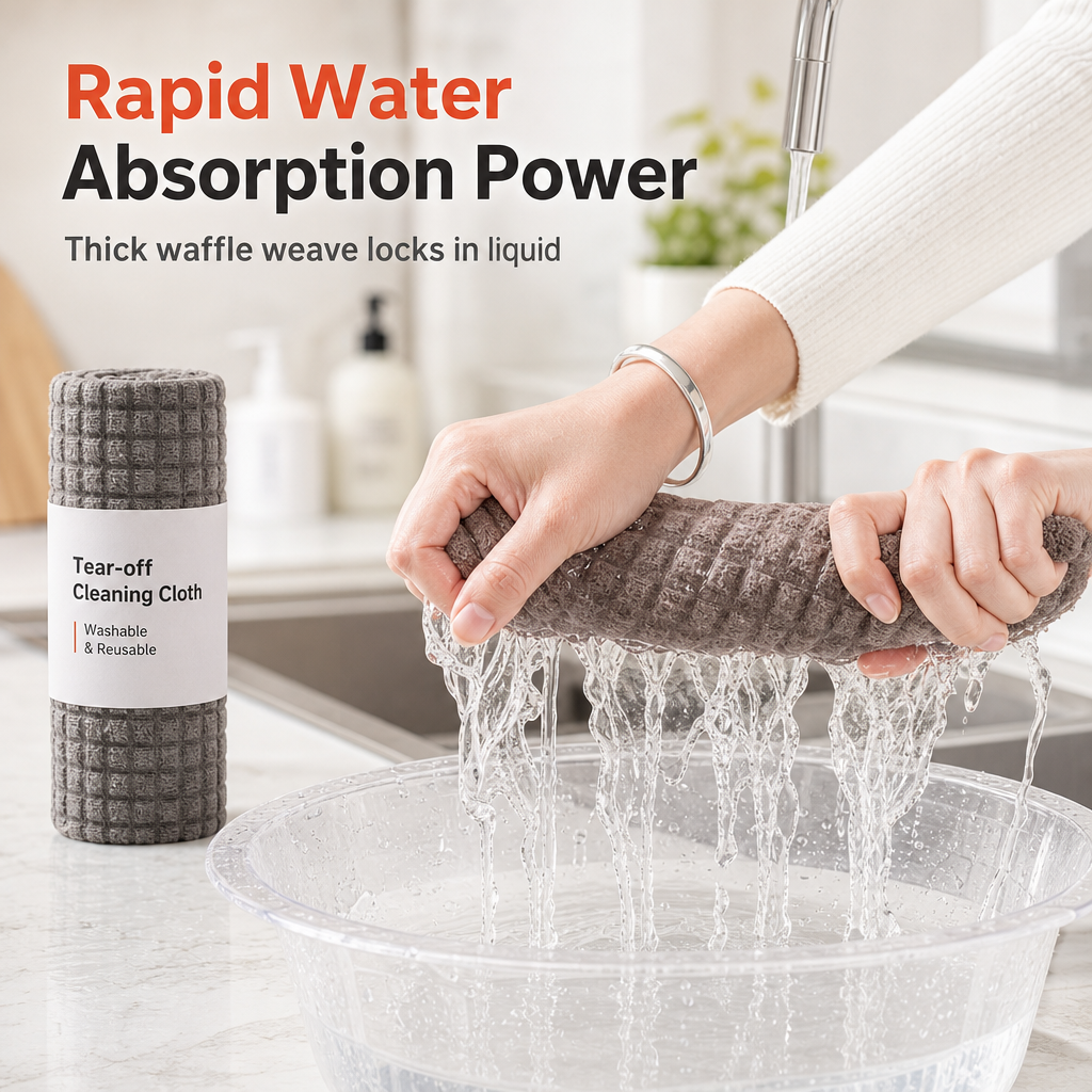 Tear-Off Weekly Disposable Thickened Cleaning Cloth Roll