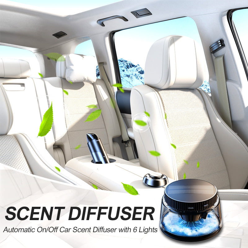 Automatic On/Off Car Scent Diffuser with 6 Lights