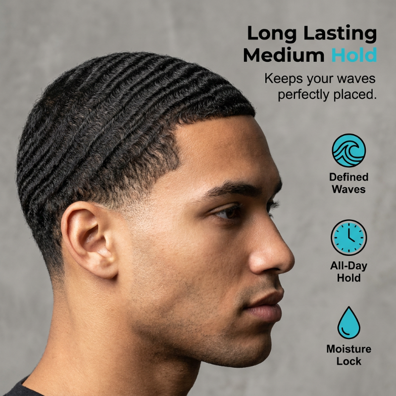 💈🔥 Premium Wave Pomade – 50% OFF! Easy wash-out, moisturizes roots, non-greasy shine – perfect for all waver stages. 🌊