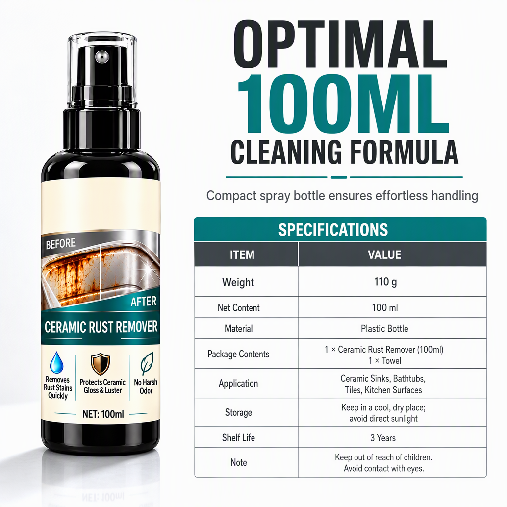 Ceramic Rust and Limescale Remover Spray