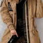 Nueva chaqueta impermeable con capucha y manga larga para mujer