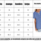 🌸40% de descuento  🌸 Camiseta de manga corta con bolsillos en color liso de algodón